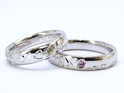 ふうせんかずら＆波の結婚指輪
