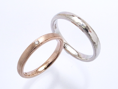ナチュラルな雰囲気の結婚指輪