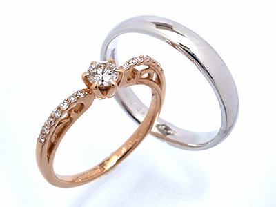 指輪のプラチナを溶かし結婚指輪