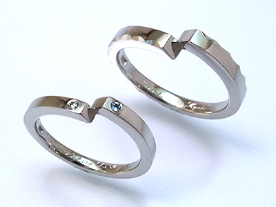 ふたつで１つ無限の描く結婚指輪