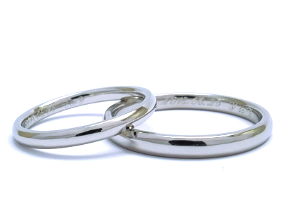 両親のプラチナの結婚指輪を溶かして結婚指輪へリフォーム