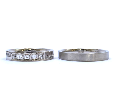 婚約指輪と結婚指輪のリフォームして新しいペアの結婚指輪を作る