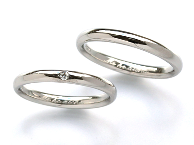 予算内で選べる結婚指輪はシンプルなデザインに決定