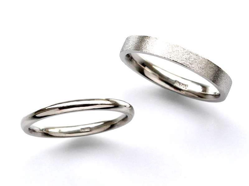 プラチナを叩いて曲げて削って磨いて作る手作り体験の結婚指輪