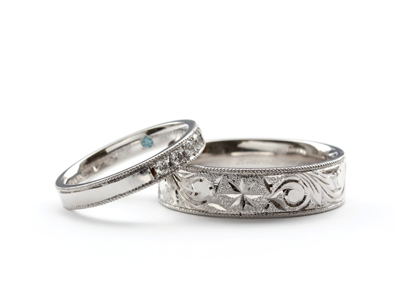 婚約指輪の宝石や結婚指輪をリフォームして夫婦のペアリング作り