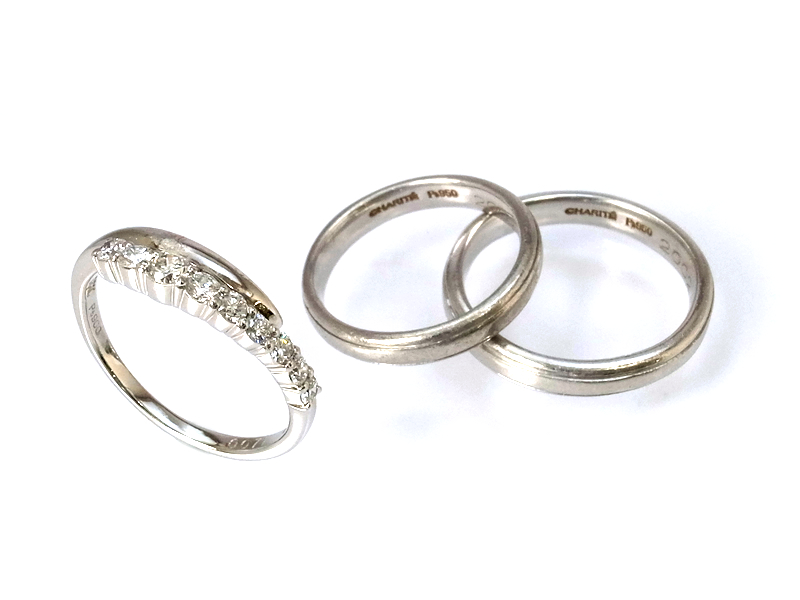 婚約指輪の宝石や結婚指輪をリフォームして夫婦のペアリング作り