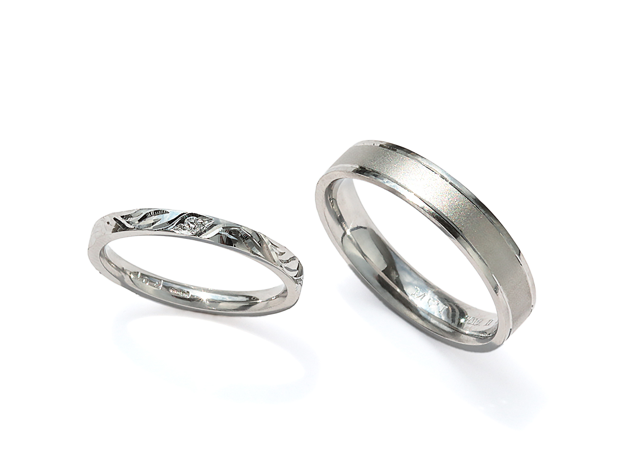 カスタマイズできるパターンオーダー結婚指輪