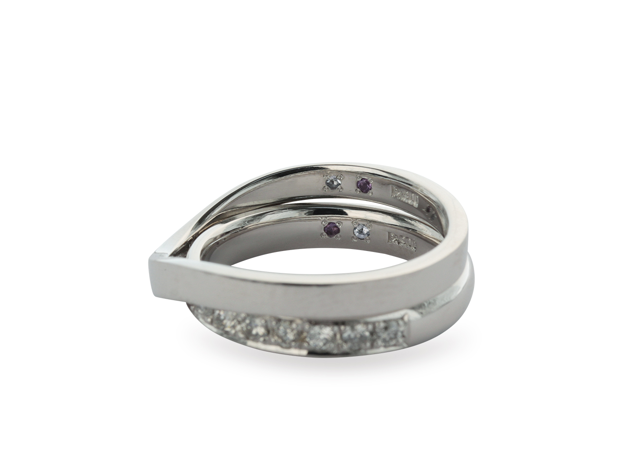 祖母の指輪、成人祝のダイヤを使い結婚指輪を制作