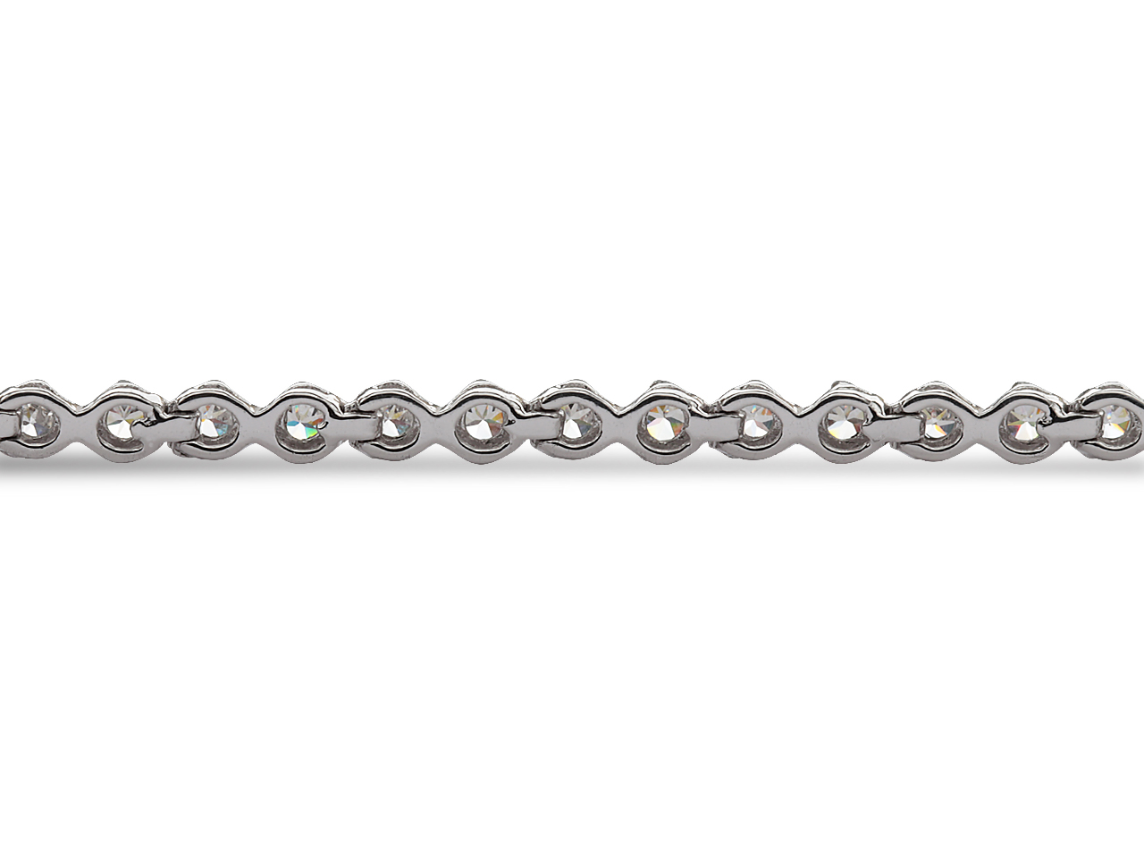細めイエローゴールドテニスブレスレット｜ダイヤ合計0.5ct