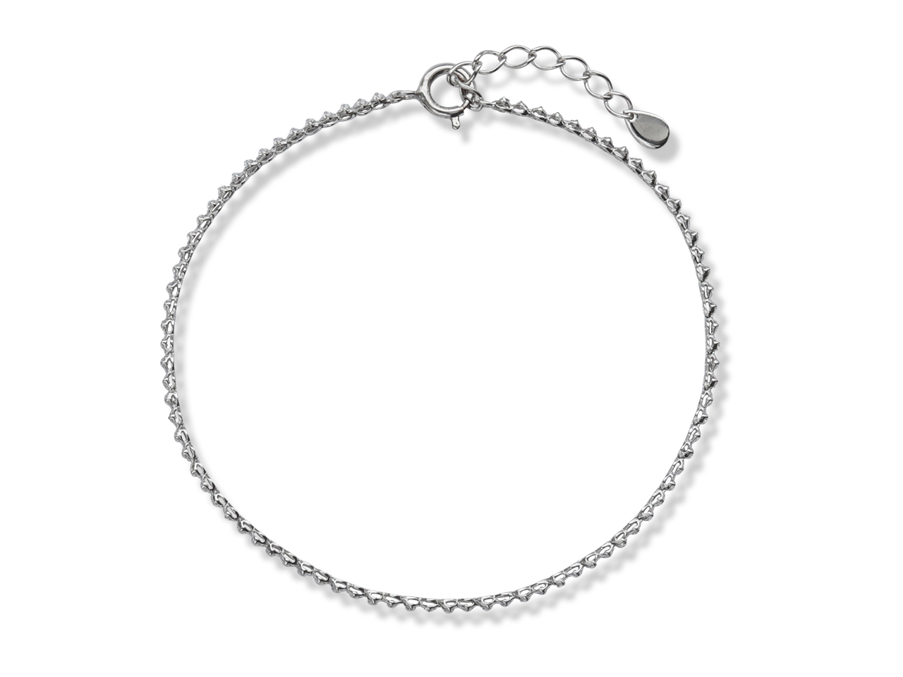 細めピンクゴールドテニスブレスレット｜ダイヤ合計0.5ct