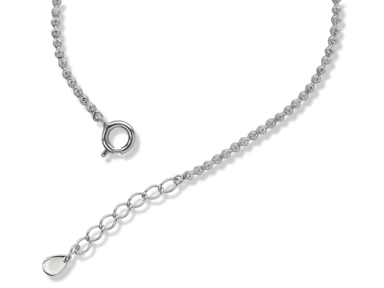 細めピンクゴールドテニスブレスレット｜ダイヤ合計0.5ct