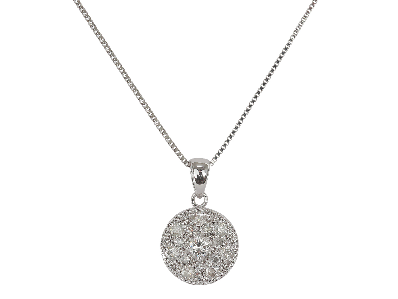 母の形見リングから14石を集めて作った小ぶりなペンダント