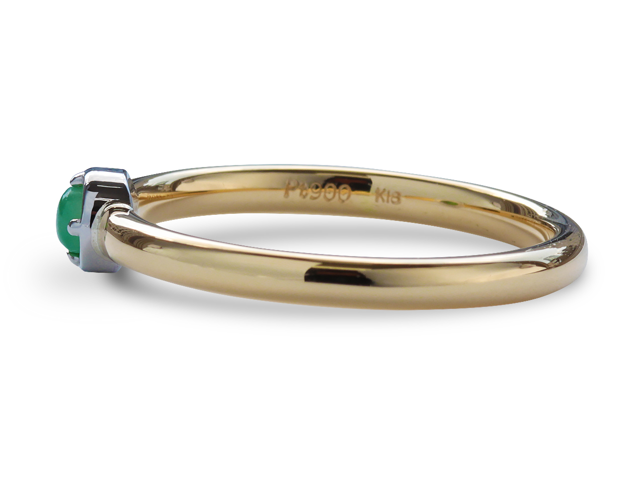 糸魚川で採取した翡翠を婚約指輪に仕立てる