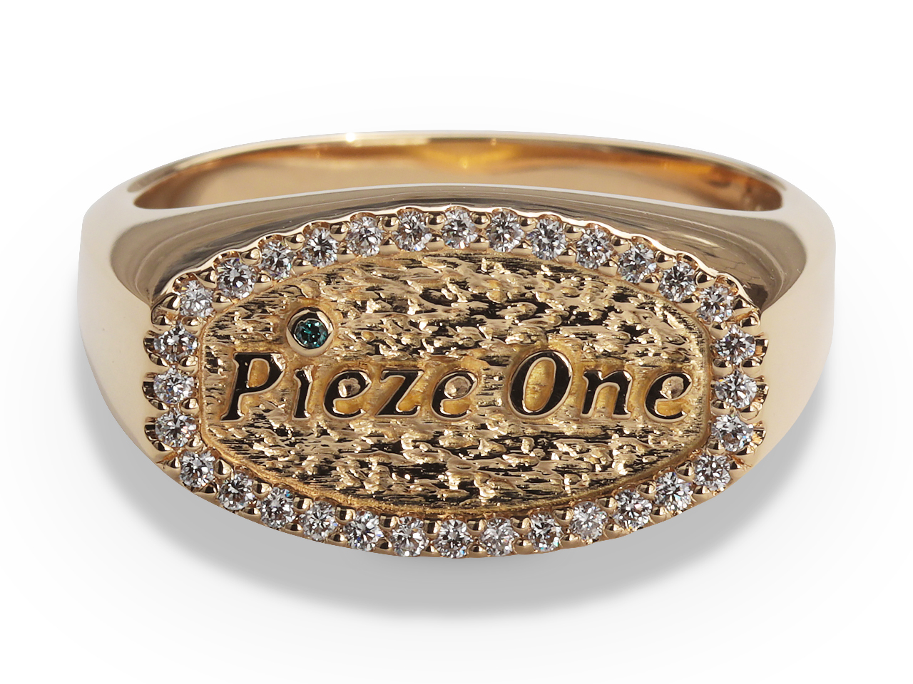 会社の屋号を刻む。メンズK18ゴールドシグネットリングの決断