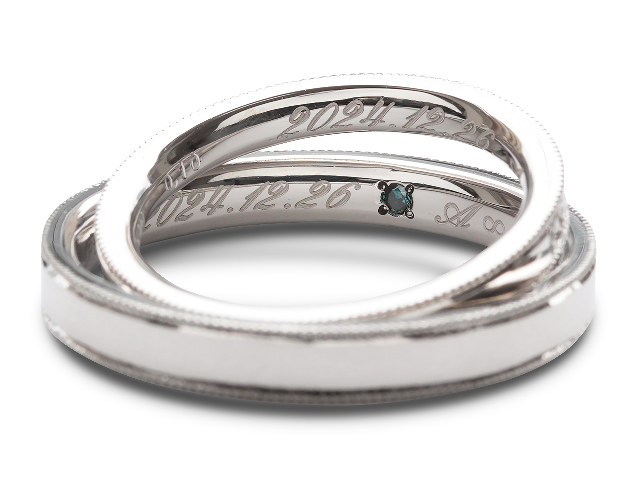 結婚指輪のオーダーで自分ならを形にしたミル打ちリング