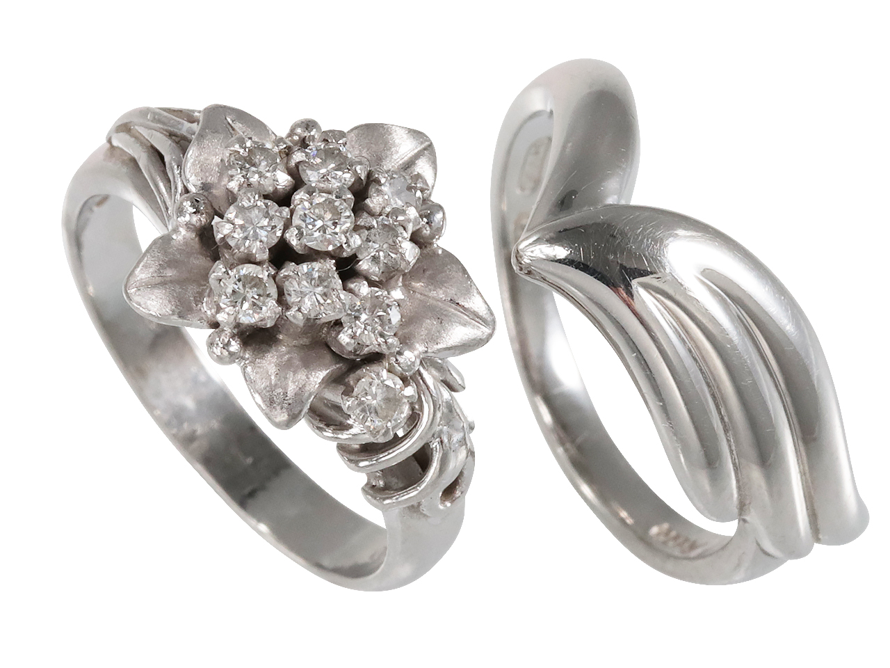 母のメレダイヤとプラチナで作る少し太めのエタニティリング