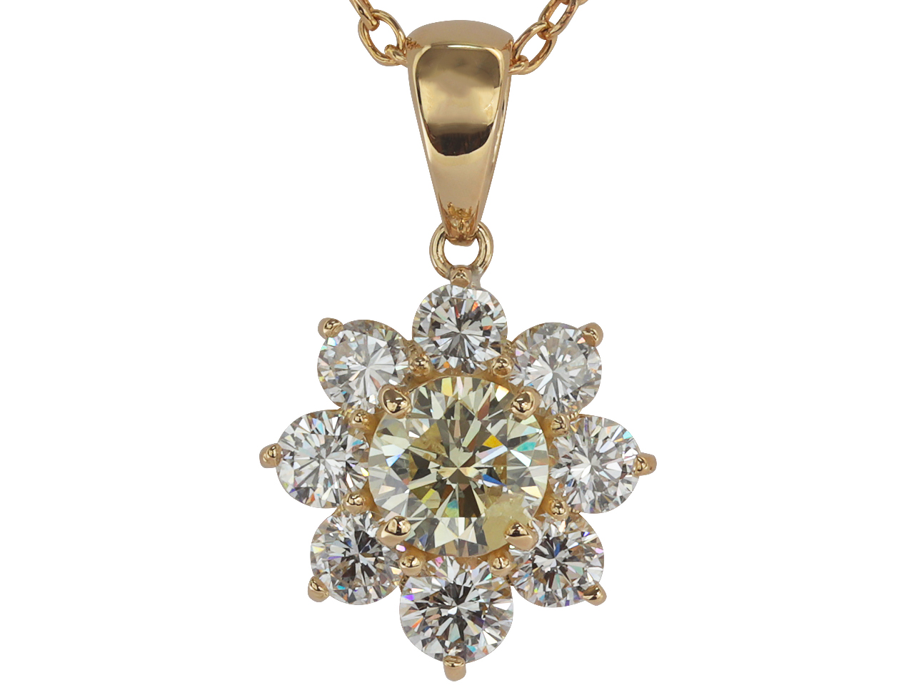 母から託された1ctダイヤを取り巻きネックレスにリフォーム