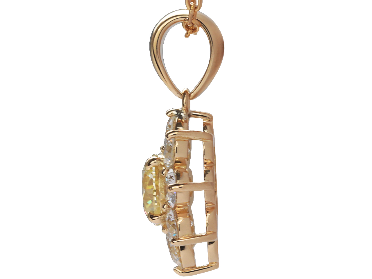 母から託された1ctダイヤを取り巻きネックレスにリフォーム