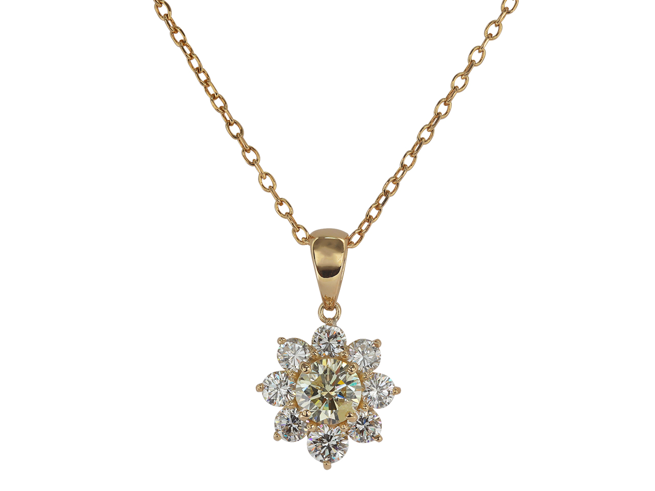 母から託された1ctダイヤを取り巻きネックレスにリフォーム