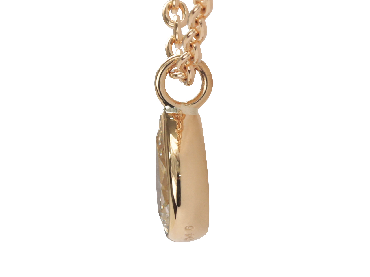 遠方オーダーで叶えるペアシェイプダイヤネックレス