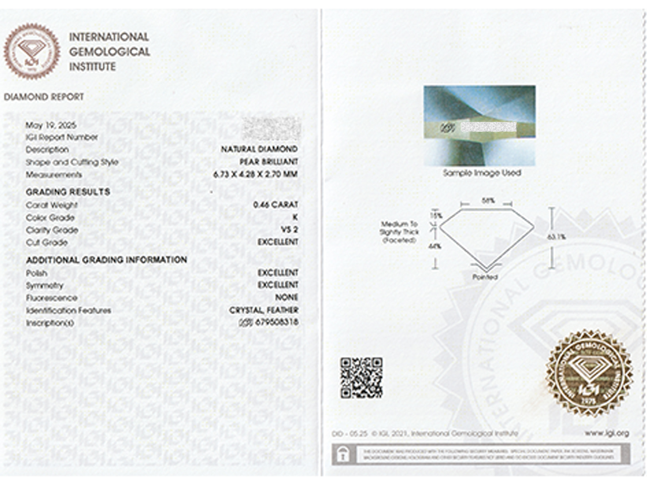 遠方オーダーで叶えるペアシェイプダイヤネックレス