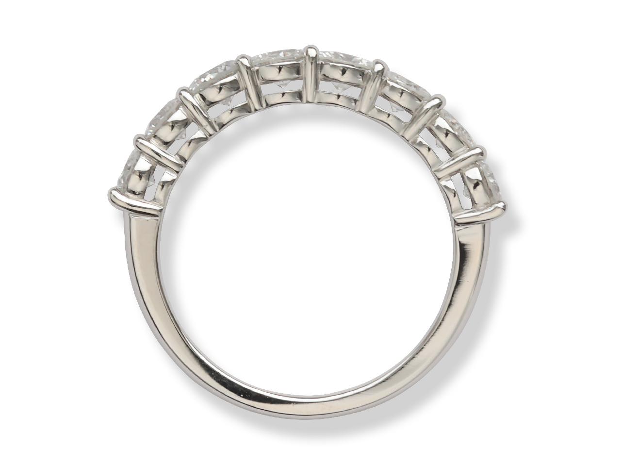 受け継いだ2本の指輪ダイヤ8石でハーフエタニティリフォームへ