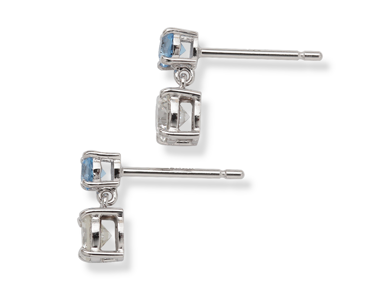 母のダイヤと祖母のブルー。二つの想いを結ぶリフォームピアス