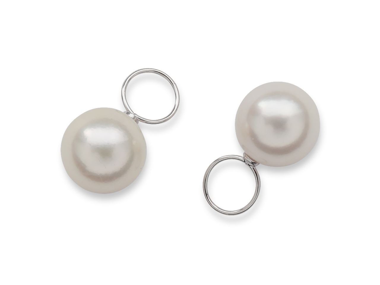 福島から通販リフォーム。壊れた真珠をフープ用チャームへ再生