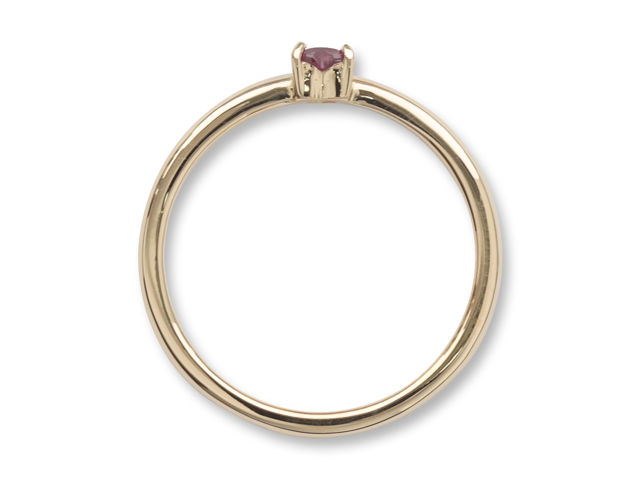 祖母のルビーを日常に。地金を活かし未来へ想い繋ぐ細身リング